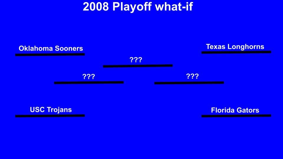 What if there'd been a four-team playoff in 2008?