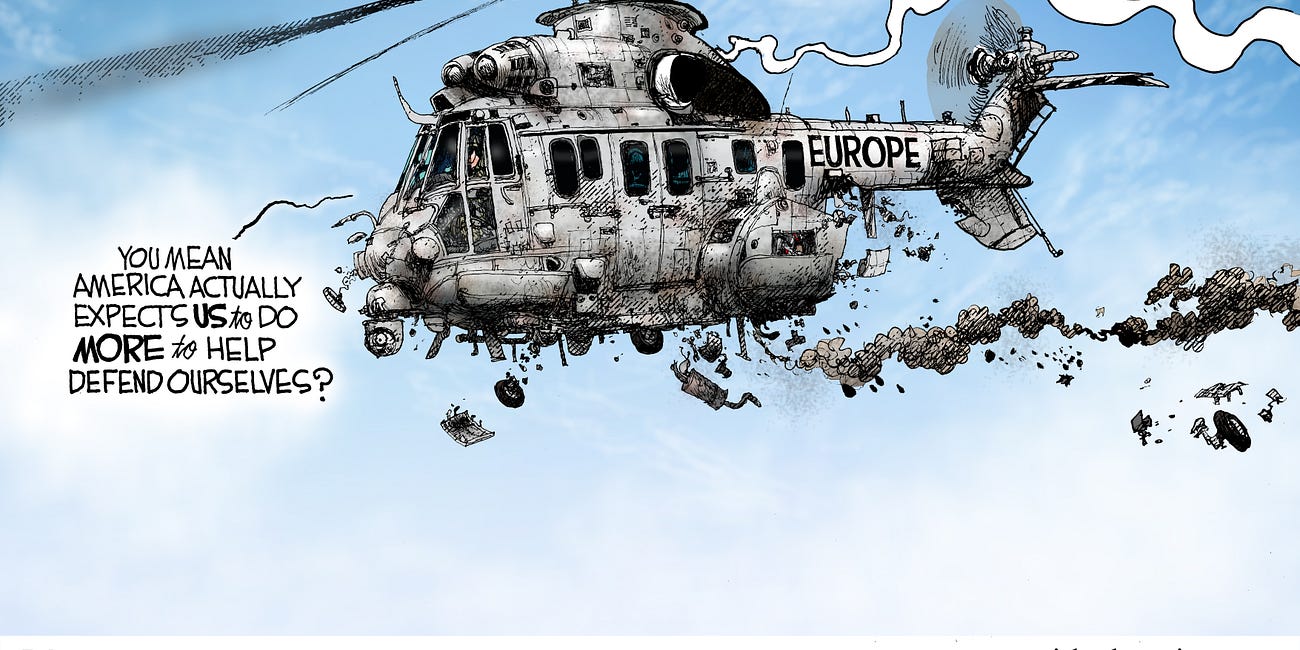 Michael Ramirez: You're Up, Europe 2-23-25