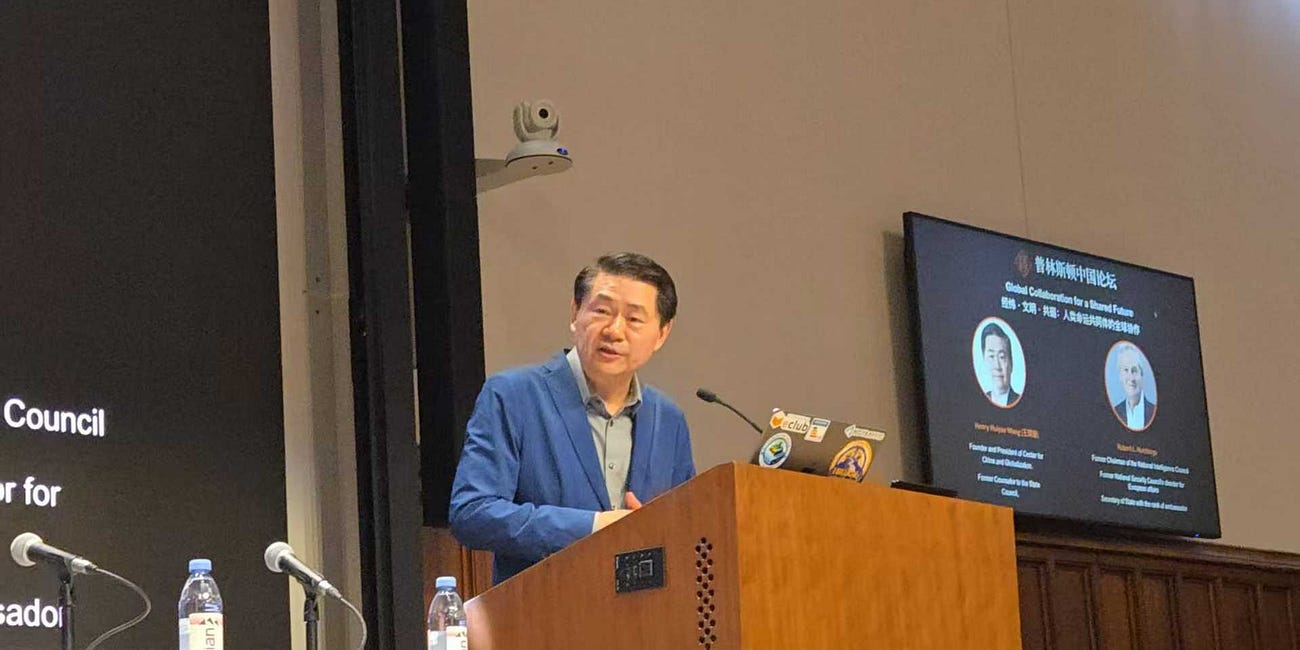 Henry Huiyao Wang speaks at 1st Princeton China Forum