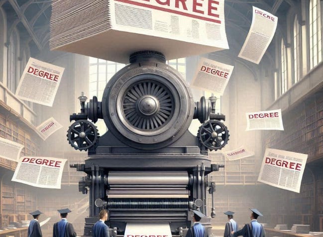 Why university needs to be more than a printing press for degrees