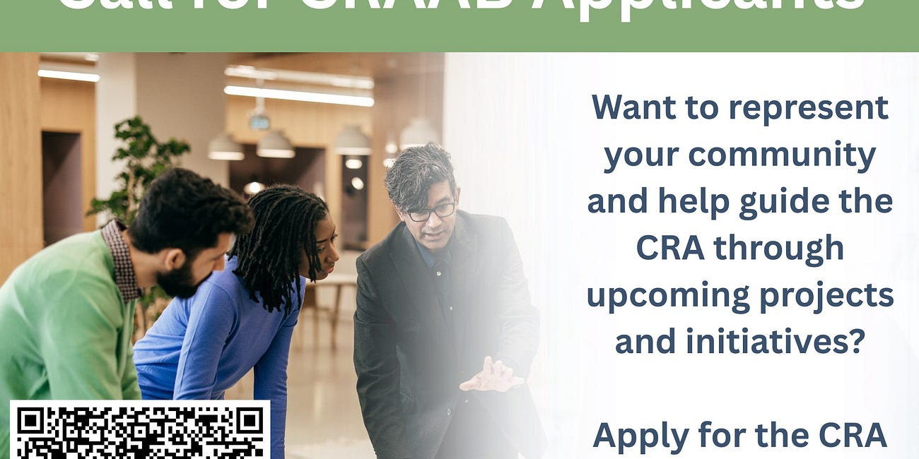 Palmetto CRA Seeks Applicants for Community Advisory Board