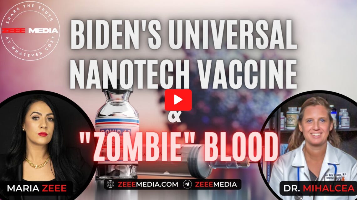 My Interview With Maria Zeee – Biden’s Universal Nanotechnology Vaccine & “Zombie” Blood