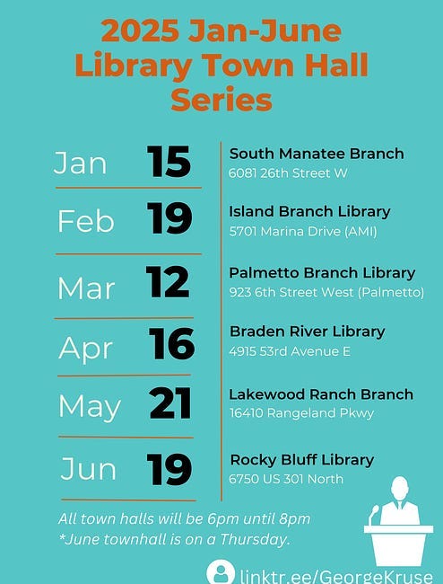 Manatee County Libraries Host 2025 Town Hall Series to Foster Community Engagement