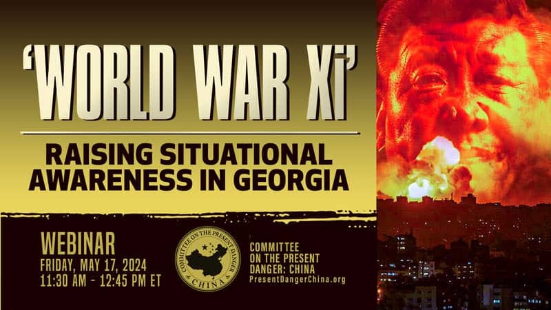  “‘World War Xi’: Raising Situational Awareness in Georgia” Webinar Today