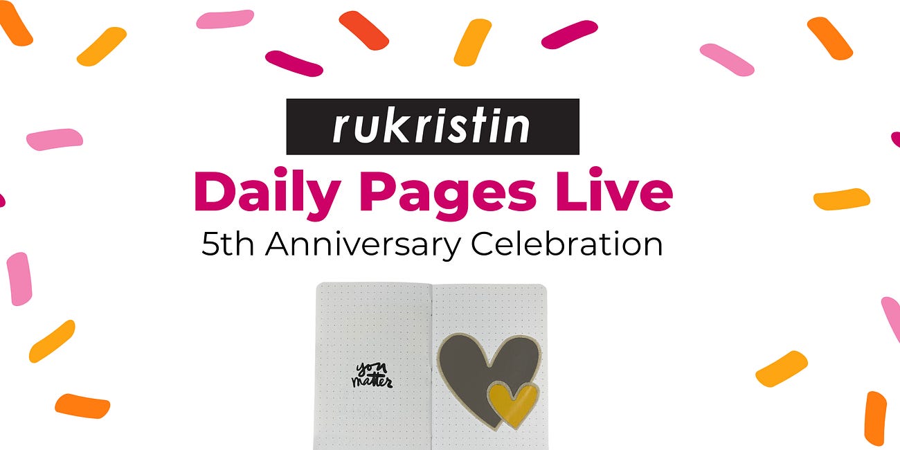 Celebrate 5 Years of Daily Pages with Us!