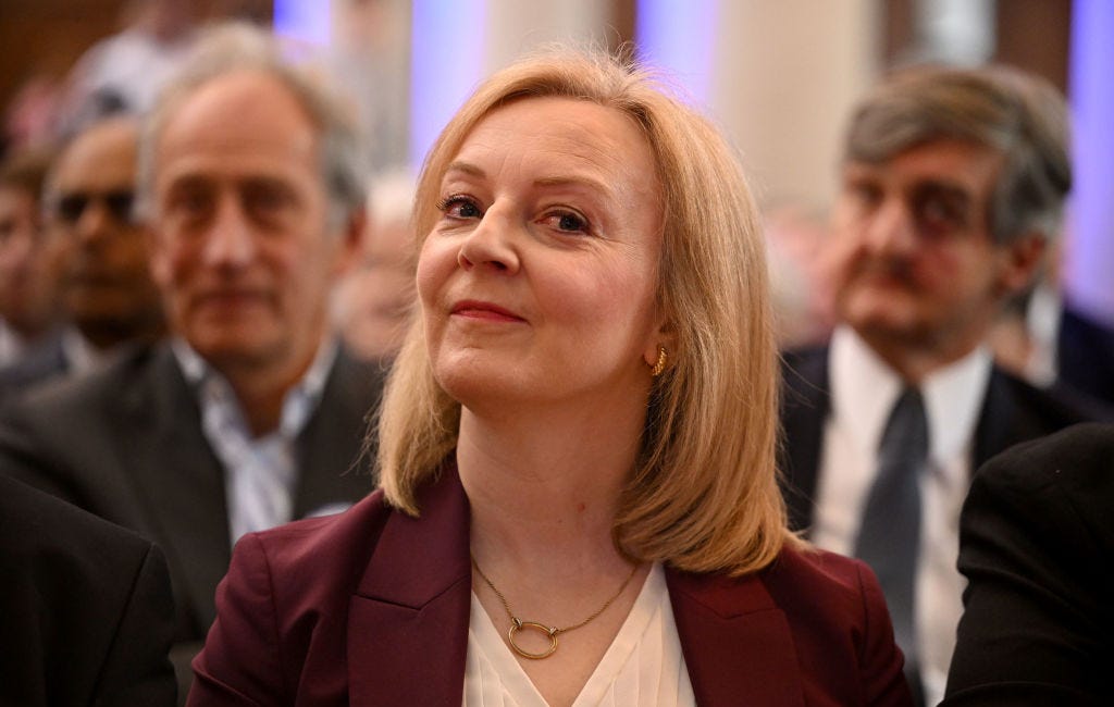 Liz Truss's eyes still shine with a bright, self-righteous fanaticism, as if backlit by an idiot’s lantern