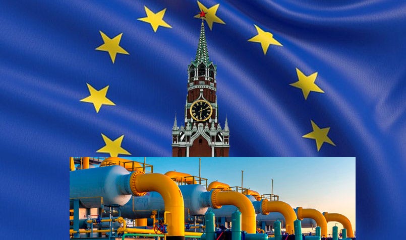 Who is sponsoring putin? EU: 42,4 milioni di metri cubi/giorno di gas