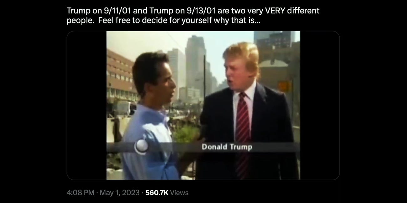 Donald Trump's Raw Testimony on 9/11: "How could a plane...even a 767...possibly go through the steel?"
