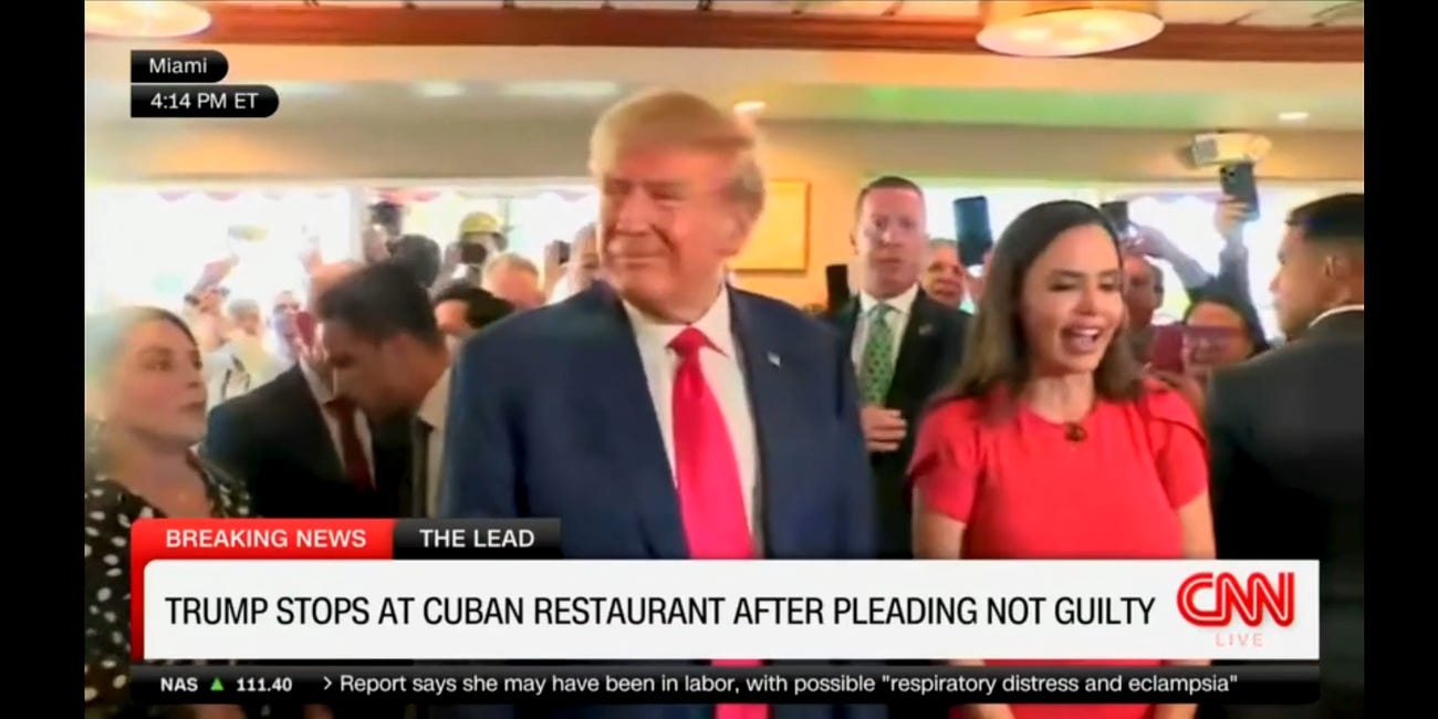 CNN Video of DONALD TRUMP at Versailles Restaurant 