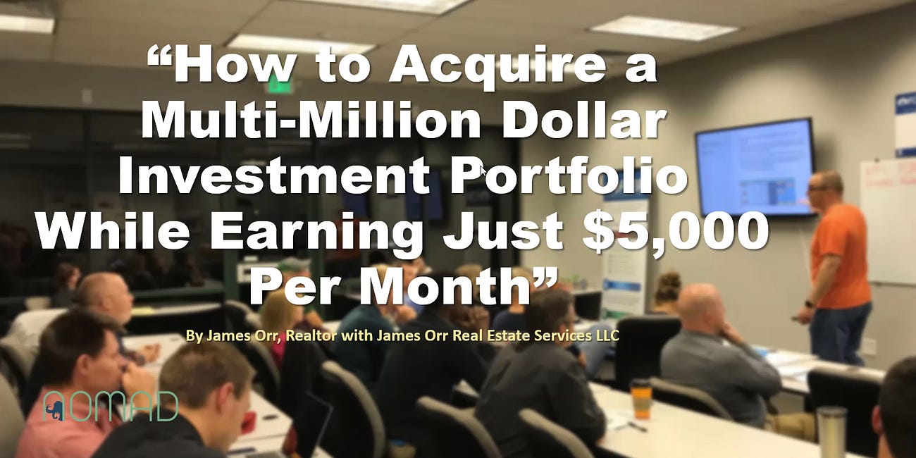How to Acquire a Multi-Million Dollar Investment Portfolio While Earning Just $5,000 Per Month