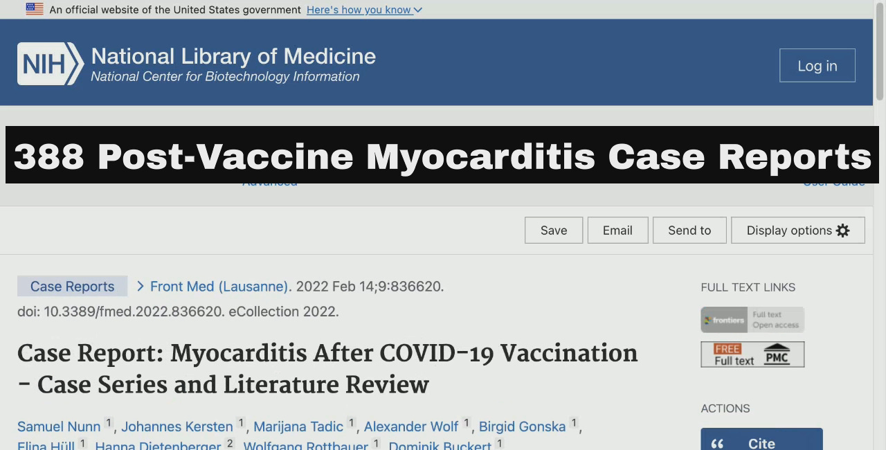 Video: 388 Studies of Post-Vaccine Myocarditis