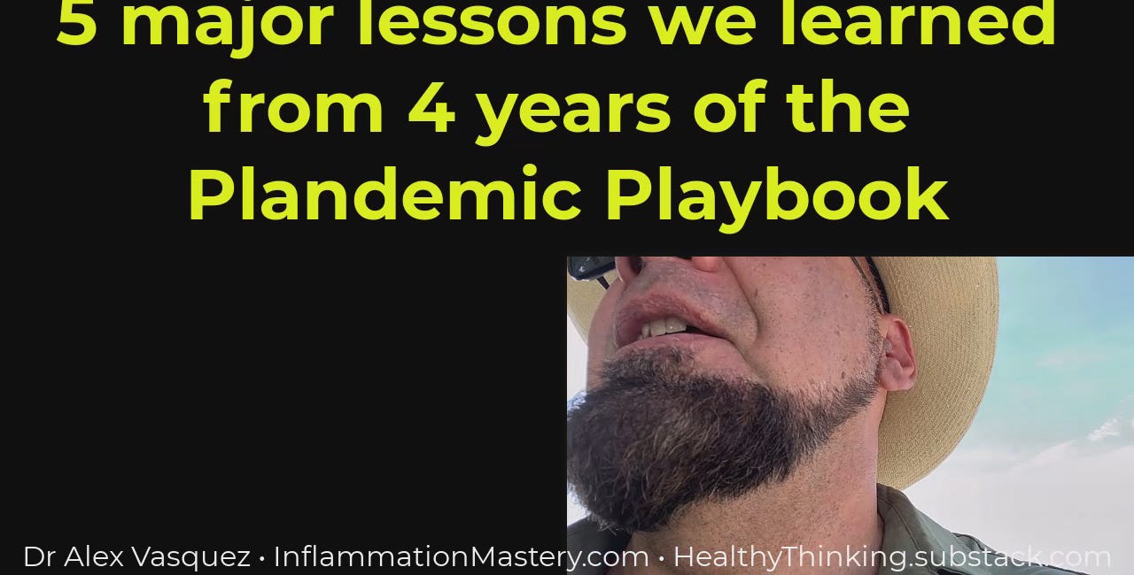 VIDEO: 5 Spontaneous Lessons from the first 4 Years of the Globalist Plandemic