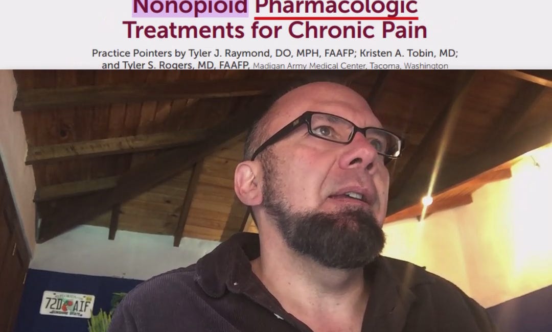 Official Guidelines GUARANTEE FAILURE in Treatment of CHRONIC PAIN per American Family Physician journal and American Academy of Family Physicians 2021