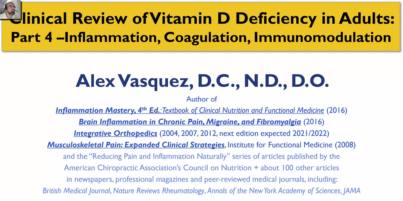 VITAMIN D (Goldmine4) in INFLAMMATION and IMMUNOMODULATION: Deficiency, Supplementation, Mechanisms, Synergy