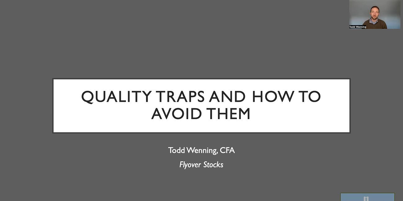 Video: Quality Traps and How to Avoid Them