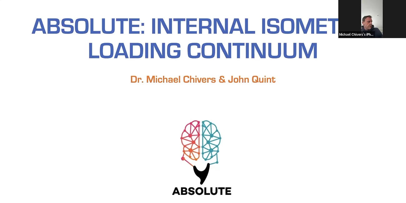 Internal Isometric Loading Continuum Founders Meeting (Recording) and Resources