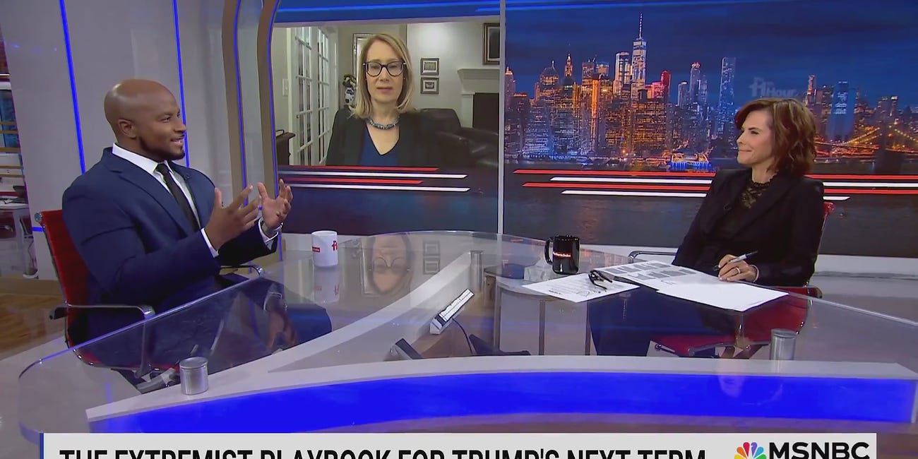 The Threat Of Project 2025: My MSNBC Interview With Stephanie Ruhle