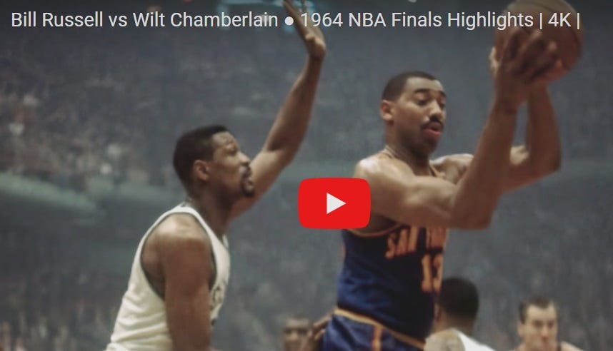1964 NBA Finals PART 1- Russell vs. Chamberlain