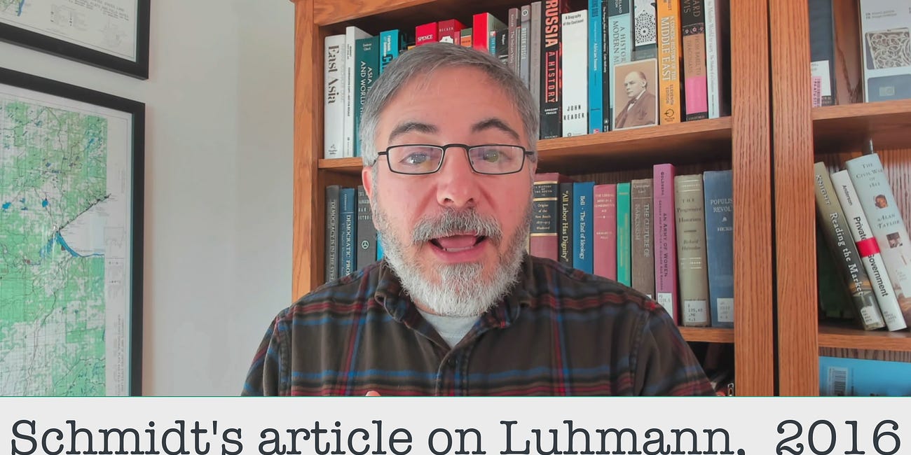 Schmidt's 2016 Article on Luhmann