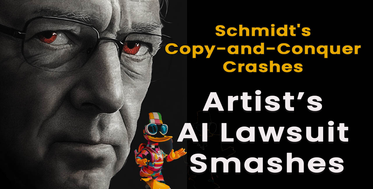 Schmidt's Copy-and-Conquer Crashes into AI Copyright Reality Check