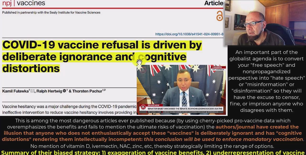 Medical research fraud (2024 Sep) to justify the international imprisonment and forced medicalization of millions of people
