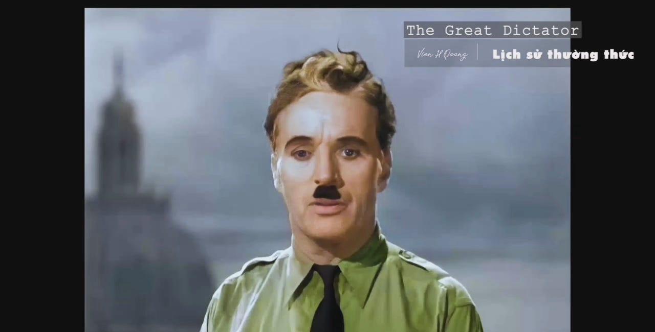 In the 1940 movie The Great Dictator, Charlie Chaplin gave a speech against fascism that is just as relevant today as it was back then.