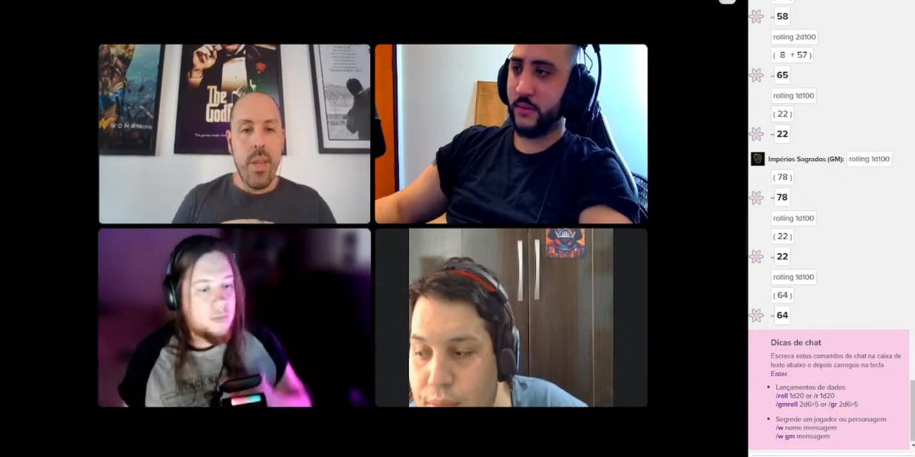 #3 RPG IS - Live Streaming da Mesa de Jogo