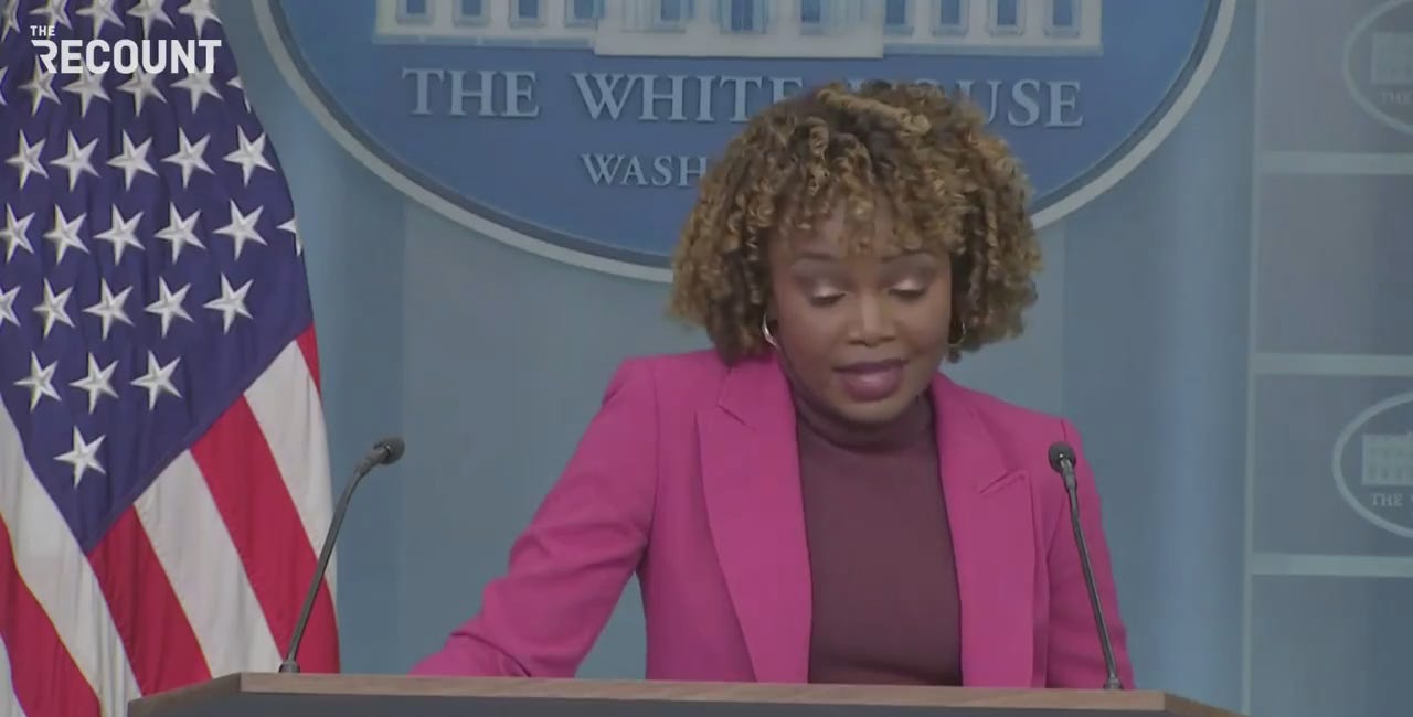 White House spokesperson says Biden believes Trump is a fascist.