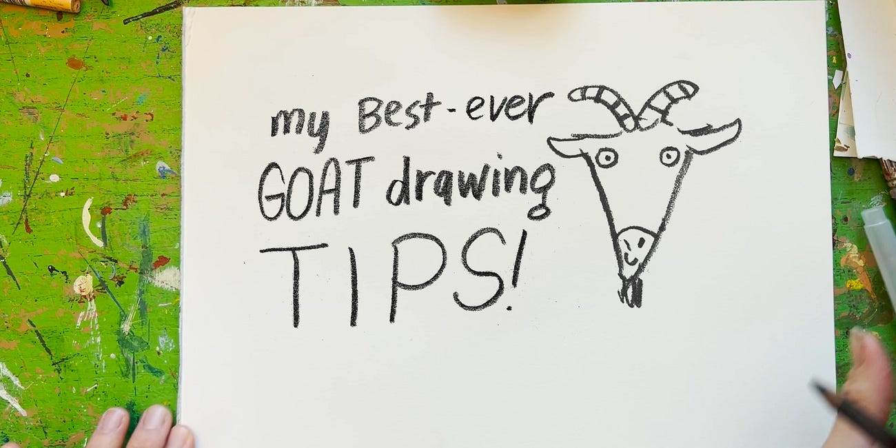 Good advice for drawing goats