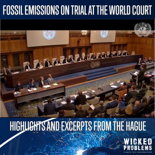 Climate Change on Trial at The Hague