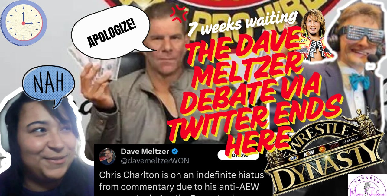 7 Weeks Waiting: The Dave Meltzer Debate via Twitter Ends Here