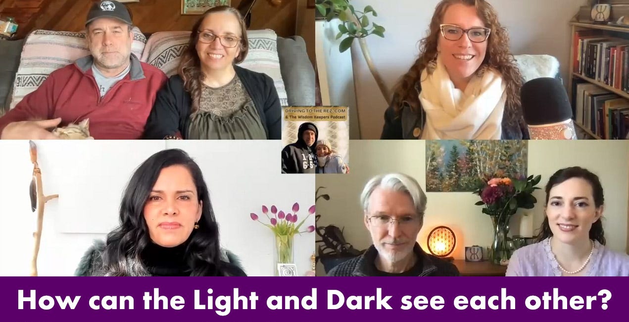 How can the Light and Dark see each other?