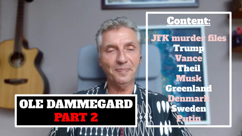 "JFK murder files and Trump" - Interview with Ole Dammegard - PART 2