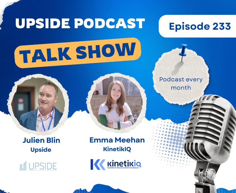 🎙️ Upside Chat with Emma Meehan, CEO of KinetikIQ, a Leading Real Time Excercise Feedback & Analysis Company. 
