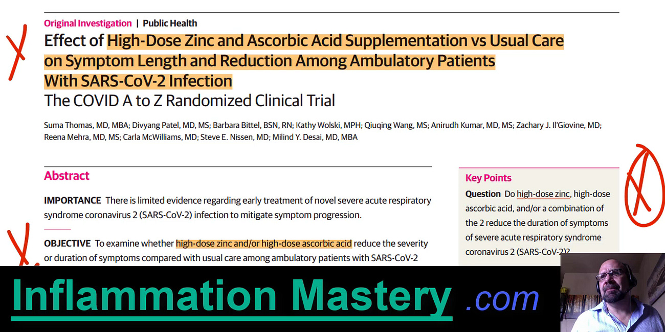 JAMA's 2021 fraud against Nutrition, Zinc and Vitamin C: Good example of bogus research designed to control public opinion and promote drug profiteering and dependence