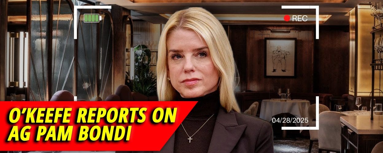 2025 AG May 09 OMG reports Pam Bondi Covertly Recorded April 28 Revealing Undisclosed Info re Epsteins10’s of Thousands of Vids of Epstein and clients with Little Kids or child porn.