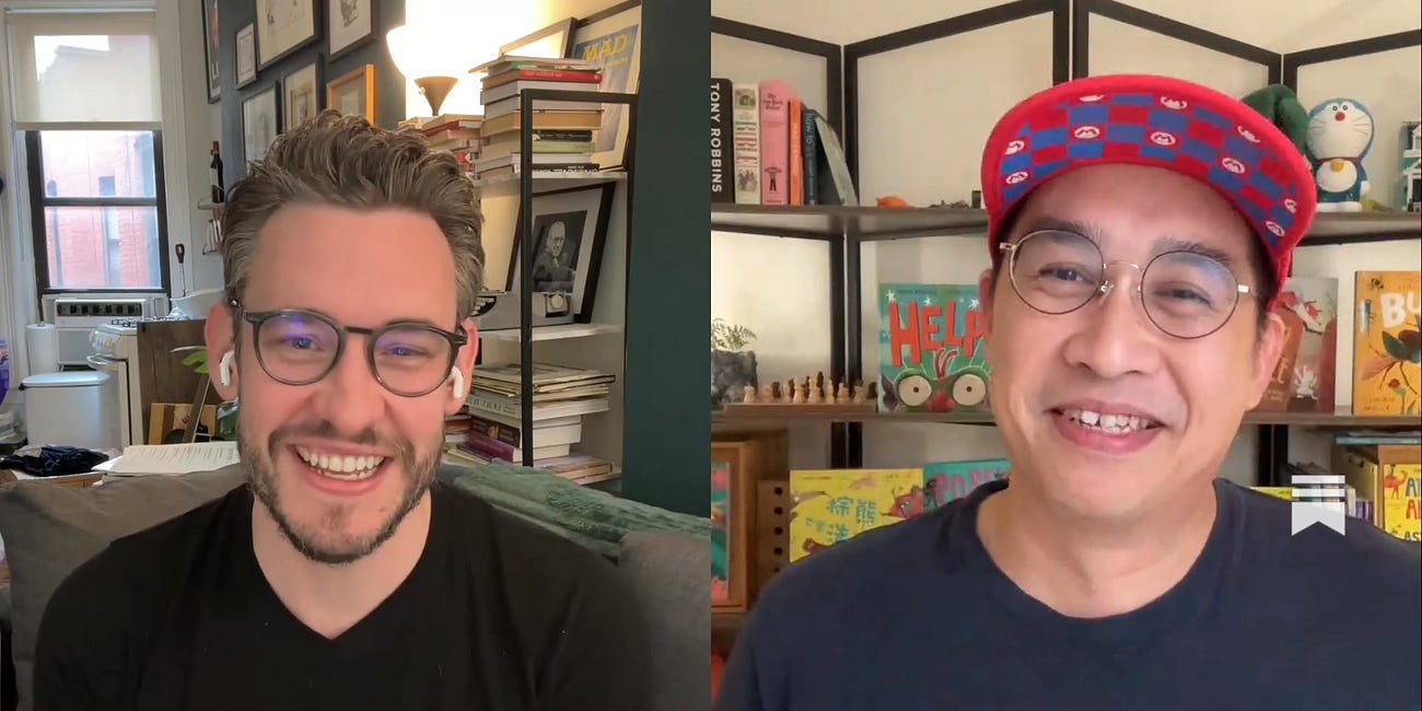 On dinosaurs knitting scarves and protecting your time. Drawing with Special Guest Adam Ming!