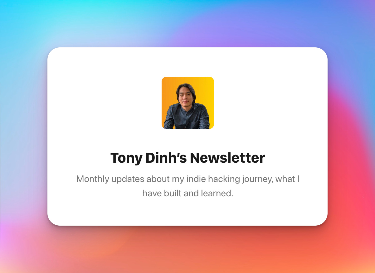 Tony Dinh's Newsletter