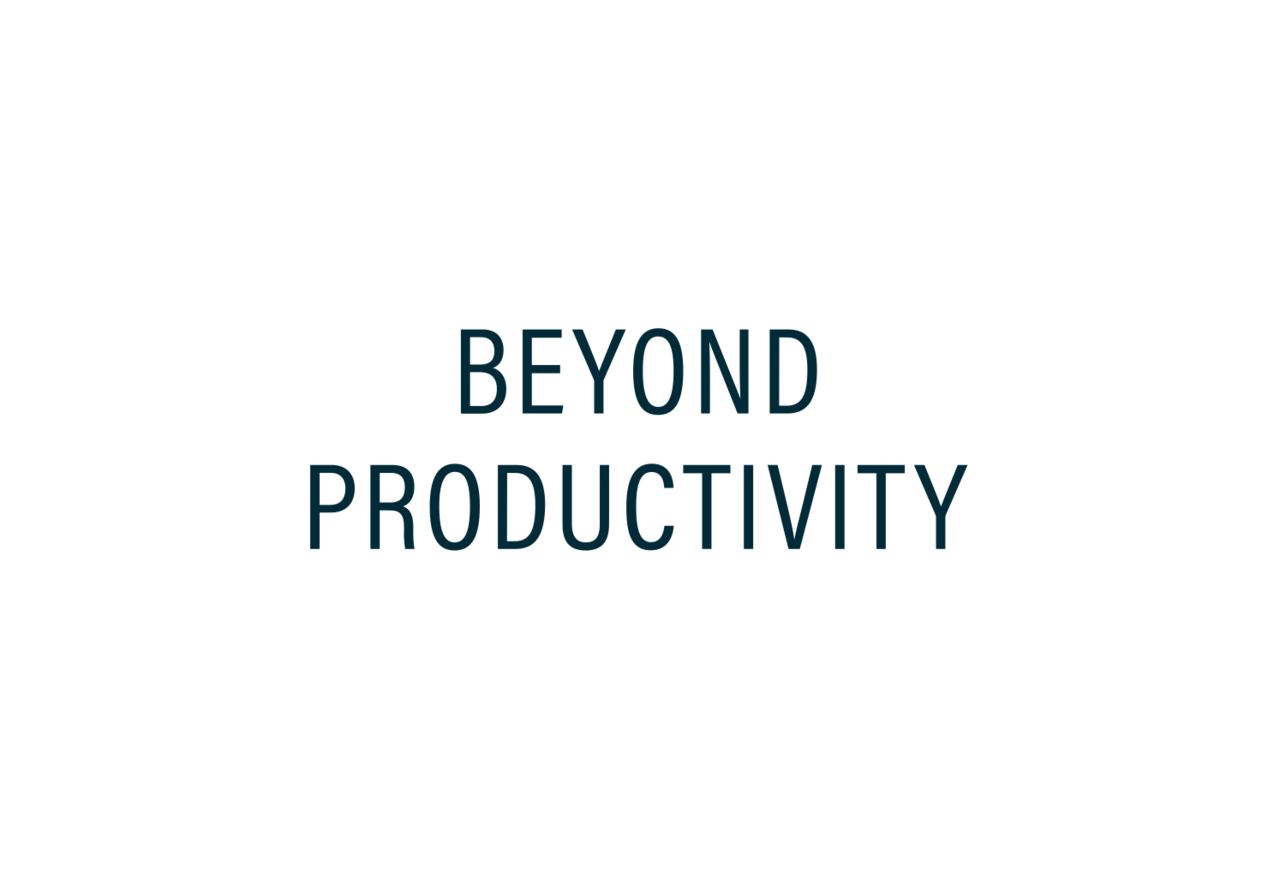 Beyond Productivity