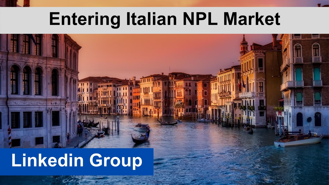 Entering Italian NPE Market 