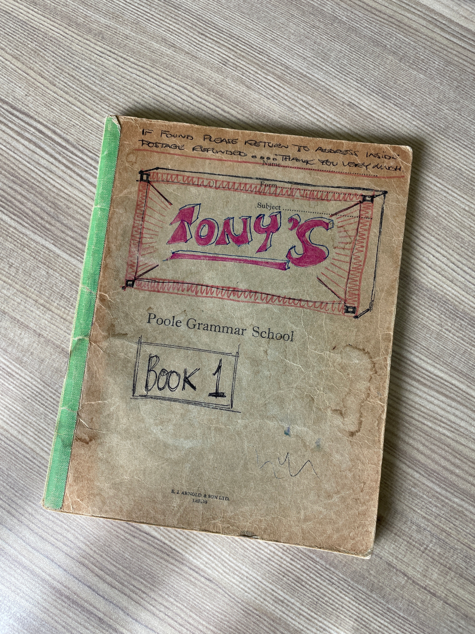 Tony's Songbook by Simon Ostheimer