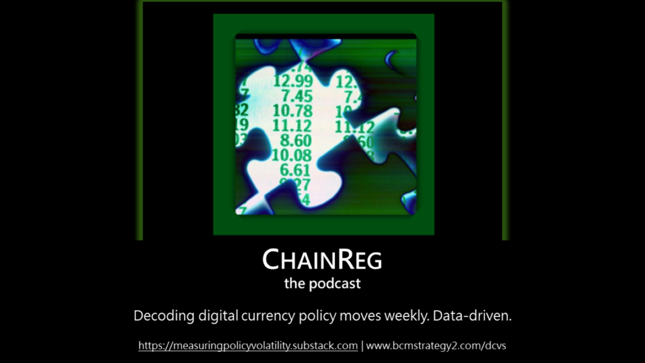ChainReg -- Measuring Digital Currency Policy Volatility