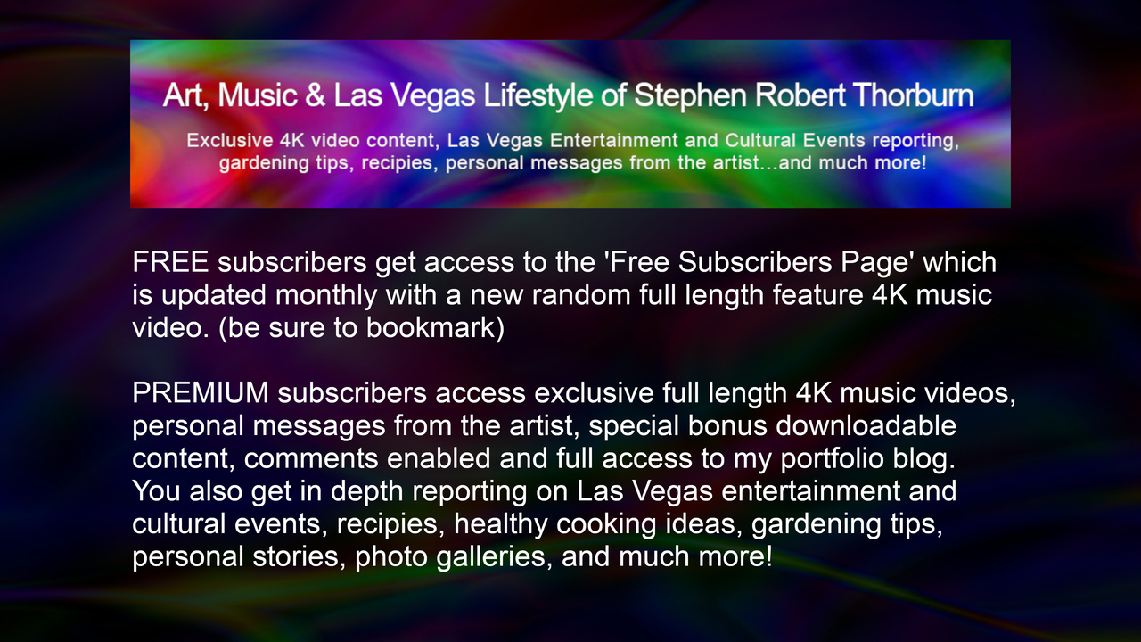 Art, Music & Las Vegas Lifestyle of Stephen Robert Thorburn