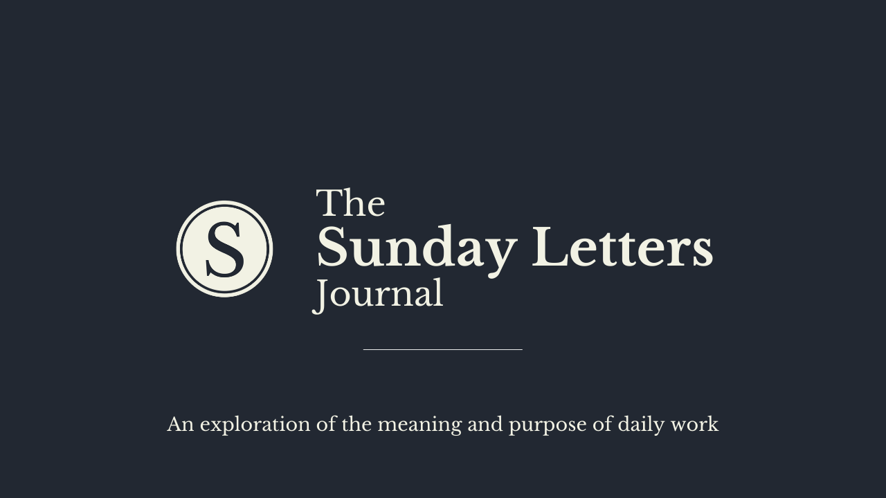 The Sunday Letters Journal Larry G. Maguire Substack