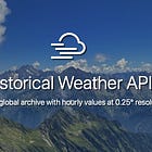 60 years of historical weather as free API and download