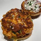 RECIPES: Salmon Burgers with Cream Cheese-Dill Spread