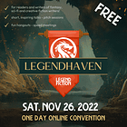 Join me at the LegendHaven writer's conference!