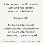 Tips to assess narcissistic behaviour during a conflict