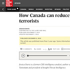 How Canada can reduce the potential threat posed by freed terrorists