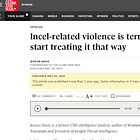 Incel-related violence is terrorism – and the world should start treating it that way